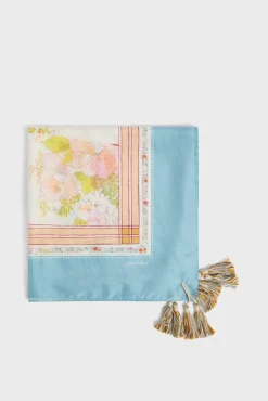 Foulard A Pompons En Soie Naturel - Prissie