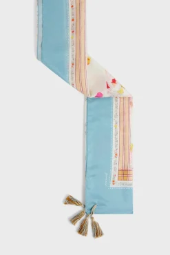 Foulard A Pompons En Soie Naturel - Prissie
