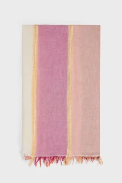 Foulard Colore Raye Nude - Phylisse