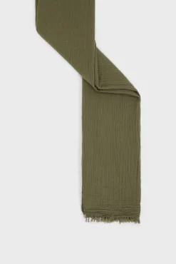 Foulard En Gaze De Coton Kaki - Philae