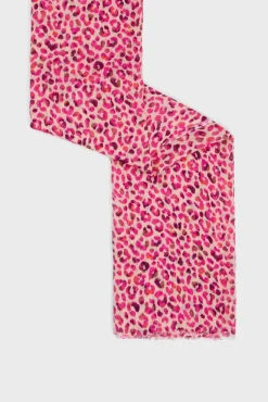 Foulard Imprime Leopard Fuchsia - Polly