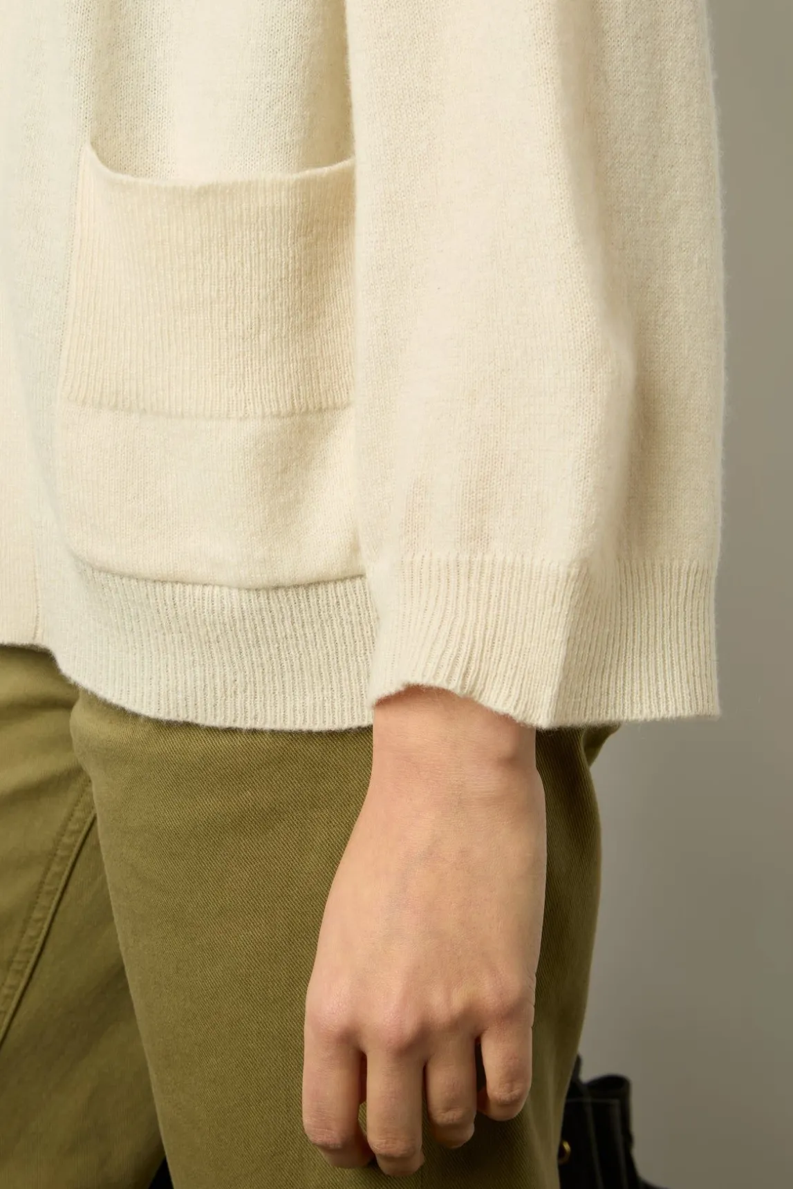 Gilet En Cachemire Uni Ecru - Lois