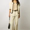 Gilet En Crochet Effet Tweed Ecru - Loeve