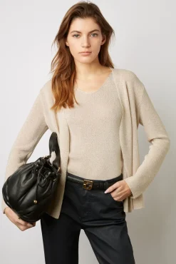 Gilet En Maille Lurex Or - Lexane