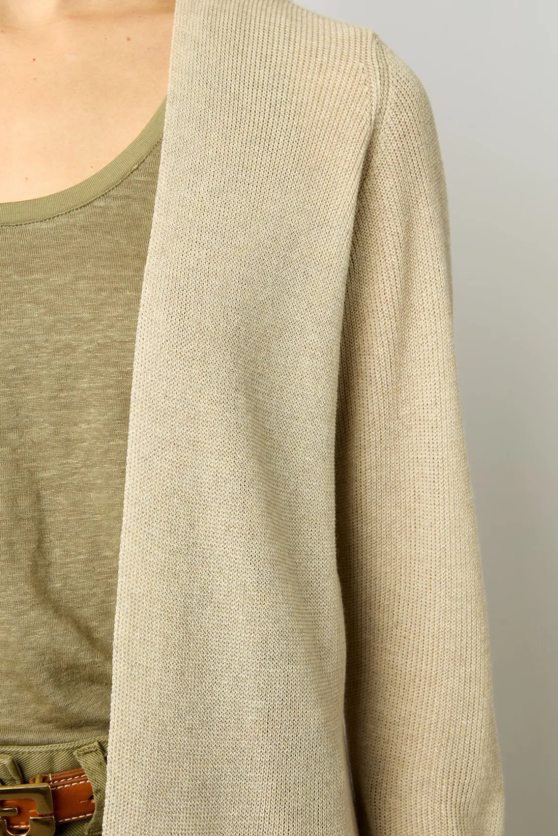 Gilet Fluide Irise Beige - Lesli