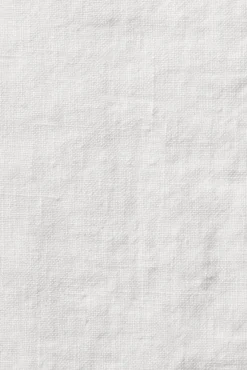 Grand Drap Plat En Lin Lave - Blanc
