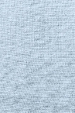 Grand Drap Plat En Lin Lave - Bleu Du Ciel