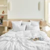 Housse De Couette En Lin Lave - Blanc