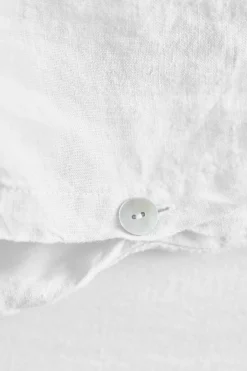 Housse De Couette En Lin Lave - Blanc