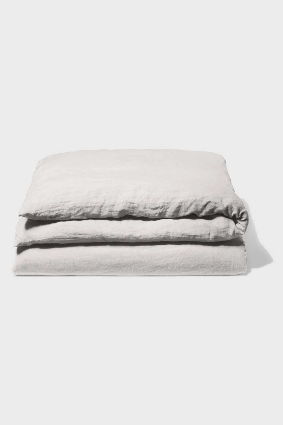 Housse De Couette En Lin Lave - Gris Perle