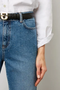 Jean Bootcut A Strass Nuage - Coline