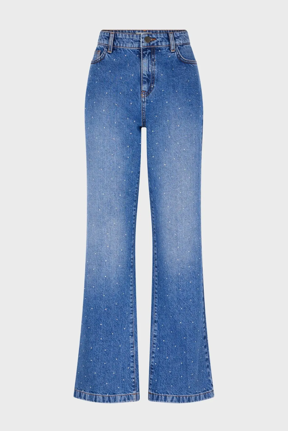 Jean Bootcut A Strass Nuage - Coline