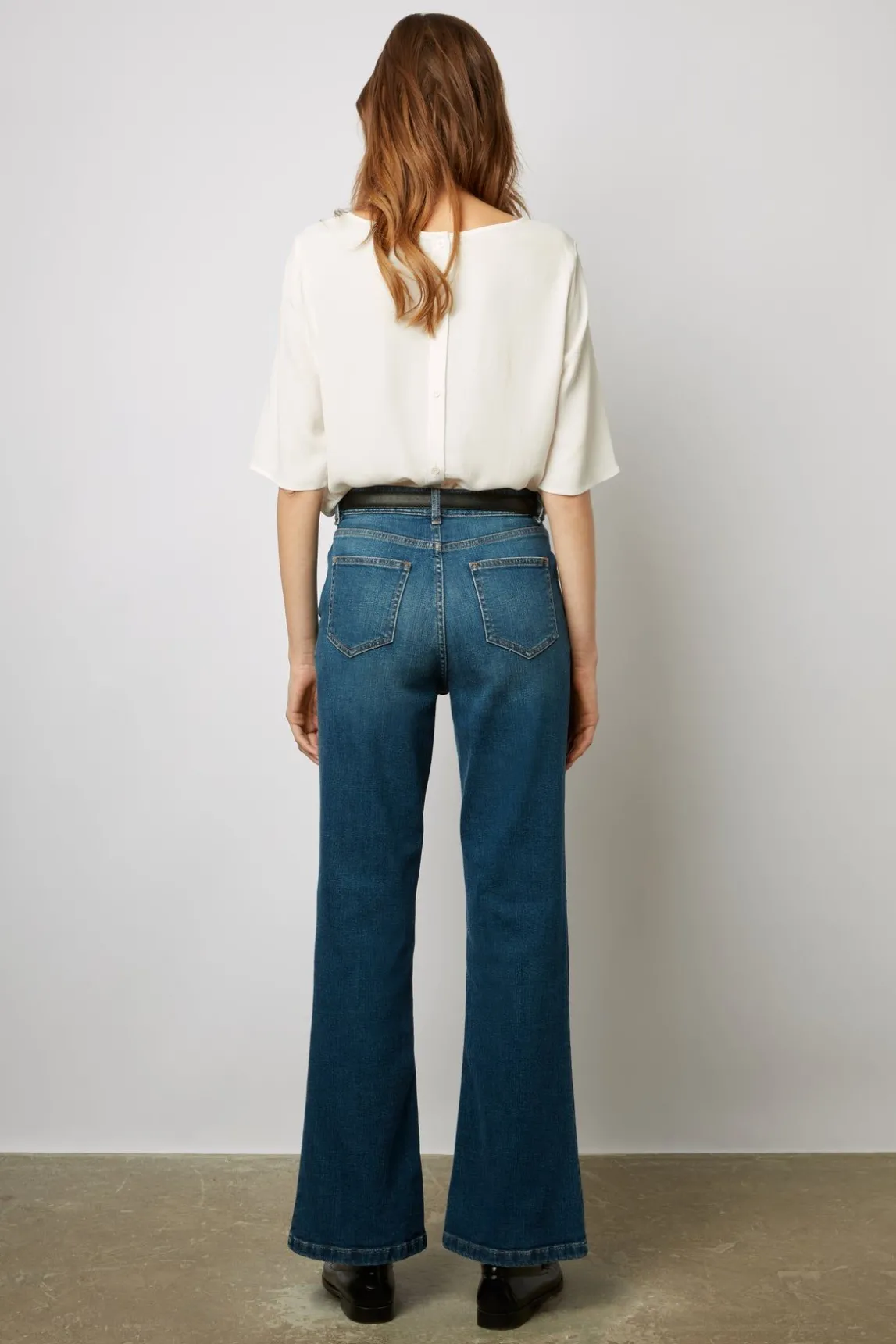 Jean Bootcut En Denim Brut Jeans - Camy