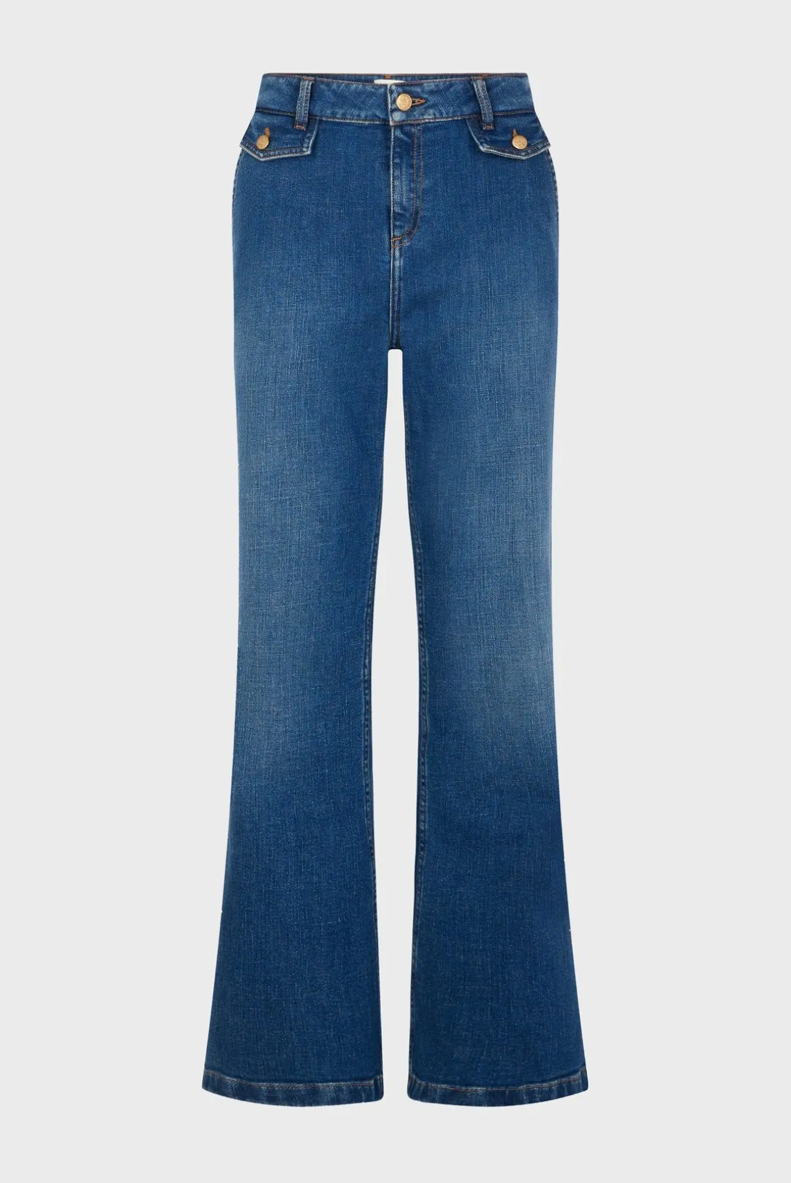 Jean Bootcut En Denim Brut Jeans - Camy