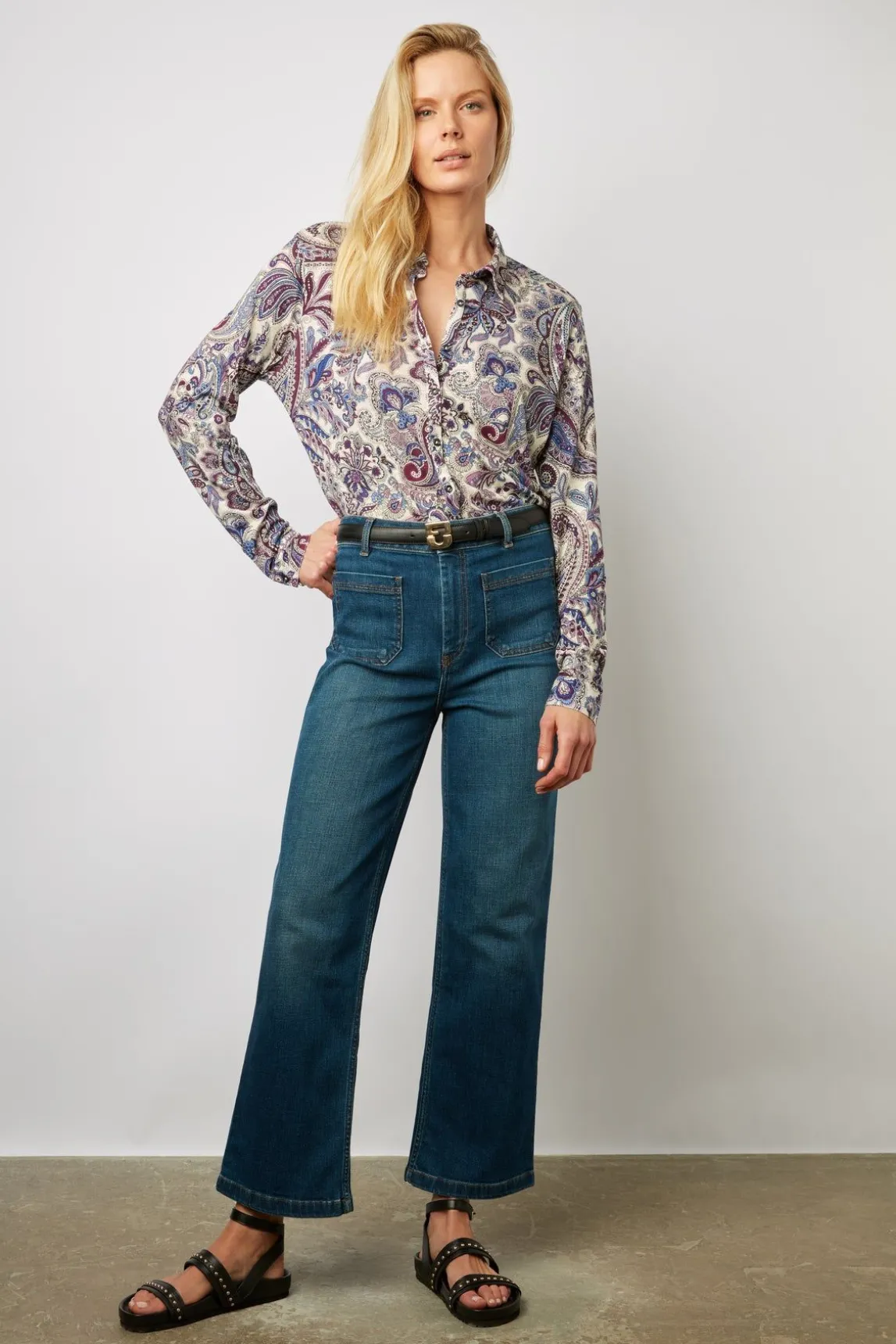Jean Droit 7/8 A Poches Jeans - Catalina