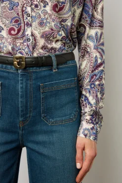 Jean Droit 7/8 A Poches Jeans - Catalina