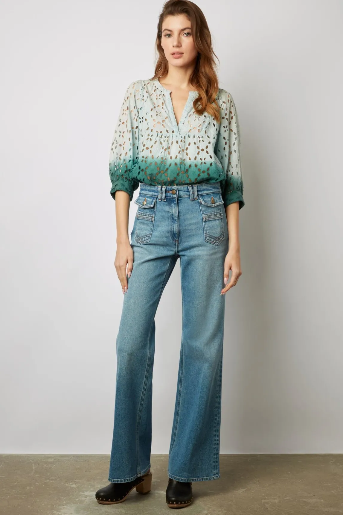 Jean Flare -Anna Femme Bleu Jean Flare -Anna