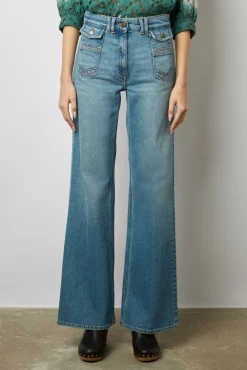Jean Flare -Anna Femme Bleu Jean Flare -Anna