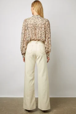 Jean Large Taille Haute Naturel - Anna