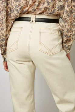 Jean Large Taille Haute Naturel - Anna