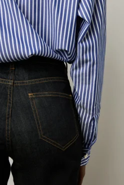 Jean Slim 7/8 En Coton Stretch Bleu - Esme