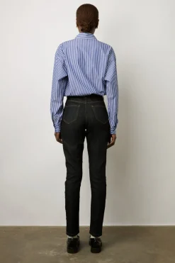 Jean Slim 7/8 En Coton Stretch Bleu - Esme