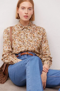 Jean Taille Haute En Coton Jeans - Ava