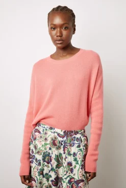 Jupe Midi A Grandes Fleurs Ecru - Debra