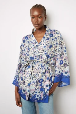 Kimono Imprime Floral Naturel - Betta