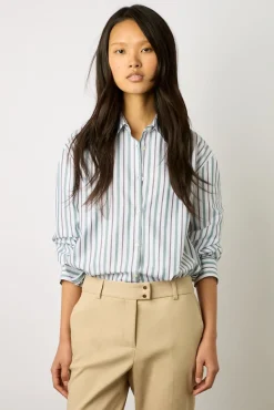 Pantalon 7/8 En Coton Uni Sable - Cora