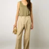 Pantalon Carotte En Coton Sable - Cecilia