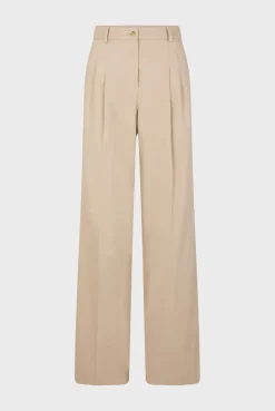 Pantalon Carotte En Coton Sable - Cecilia