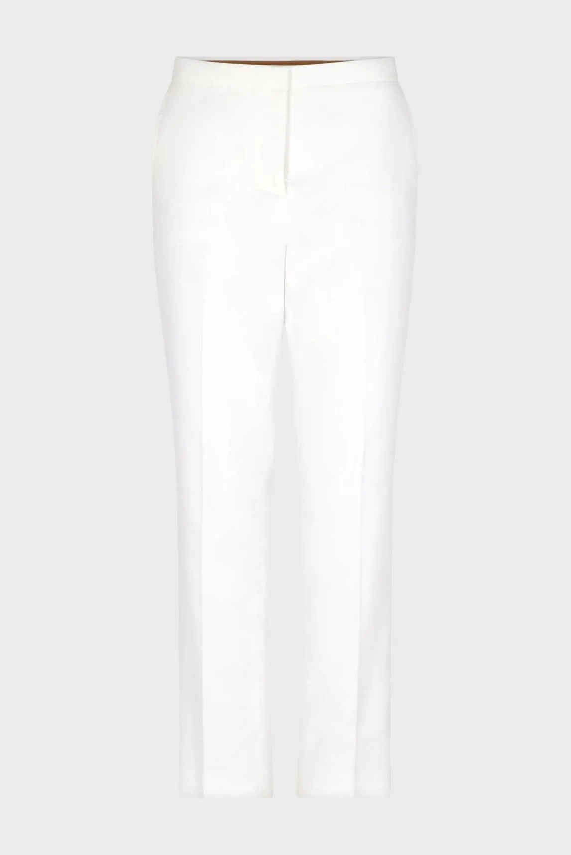 Pantalon Droit 7/8 Uni Ecru - Causette