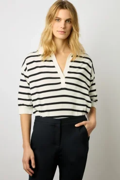 Pantalon Droit 7/8 Uni Marine - Causette