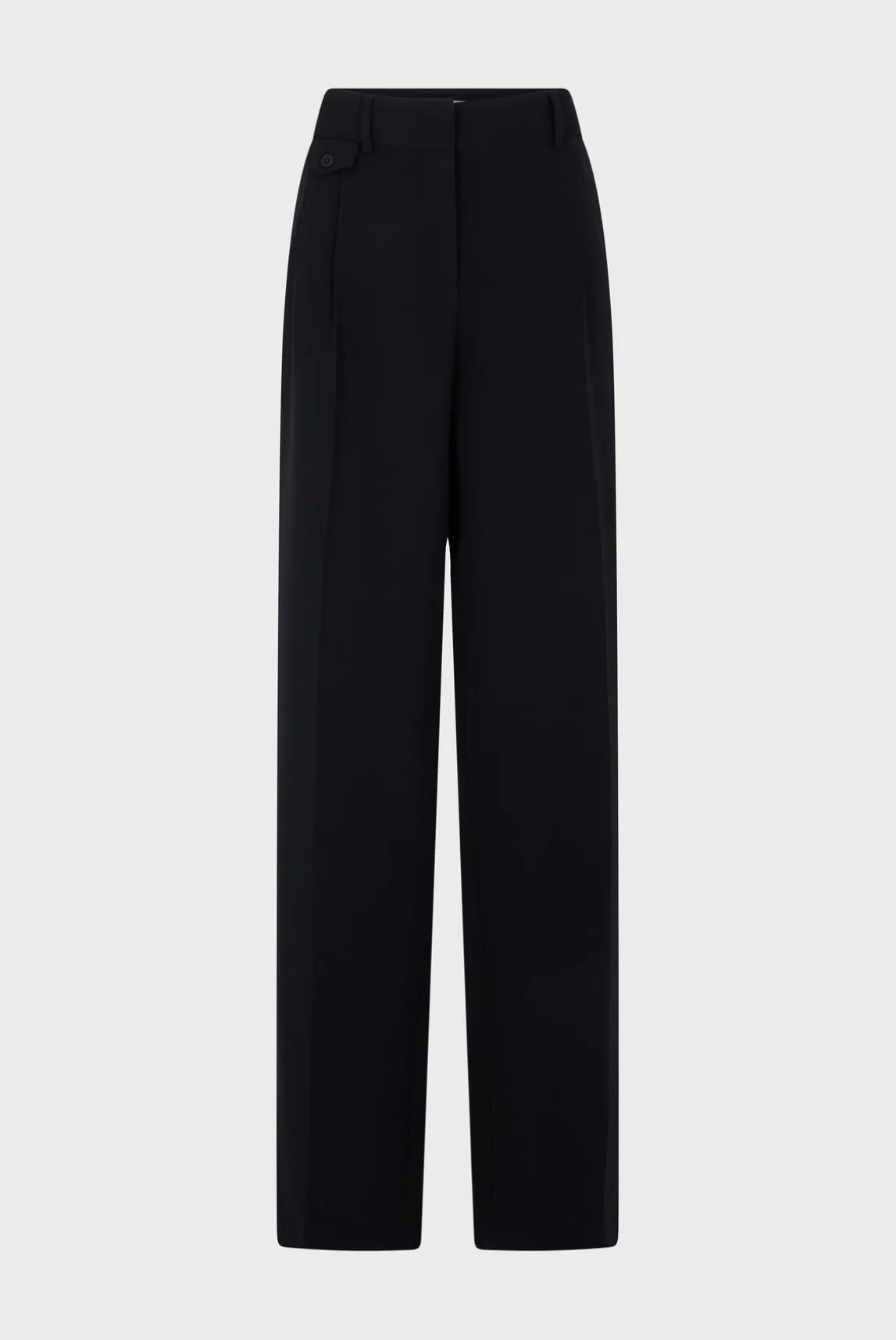 Pantalon Droit A Pince Marine - Carmelita