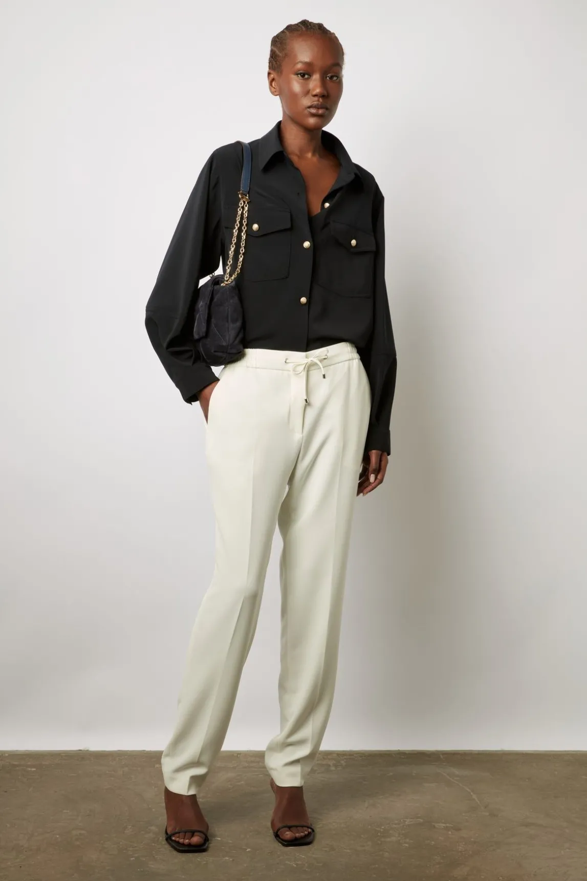 Pantalon Droit Ecru - Cathleen