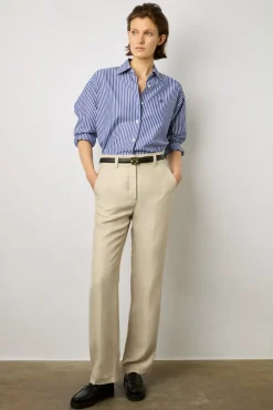 Pantalon Droit Fluide Sable - Cristell