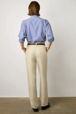 Pantalon Droit Fluide Sable - Cristell
