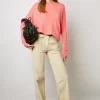 Pantalon Flare Naturel En Velours - Anna