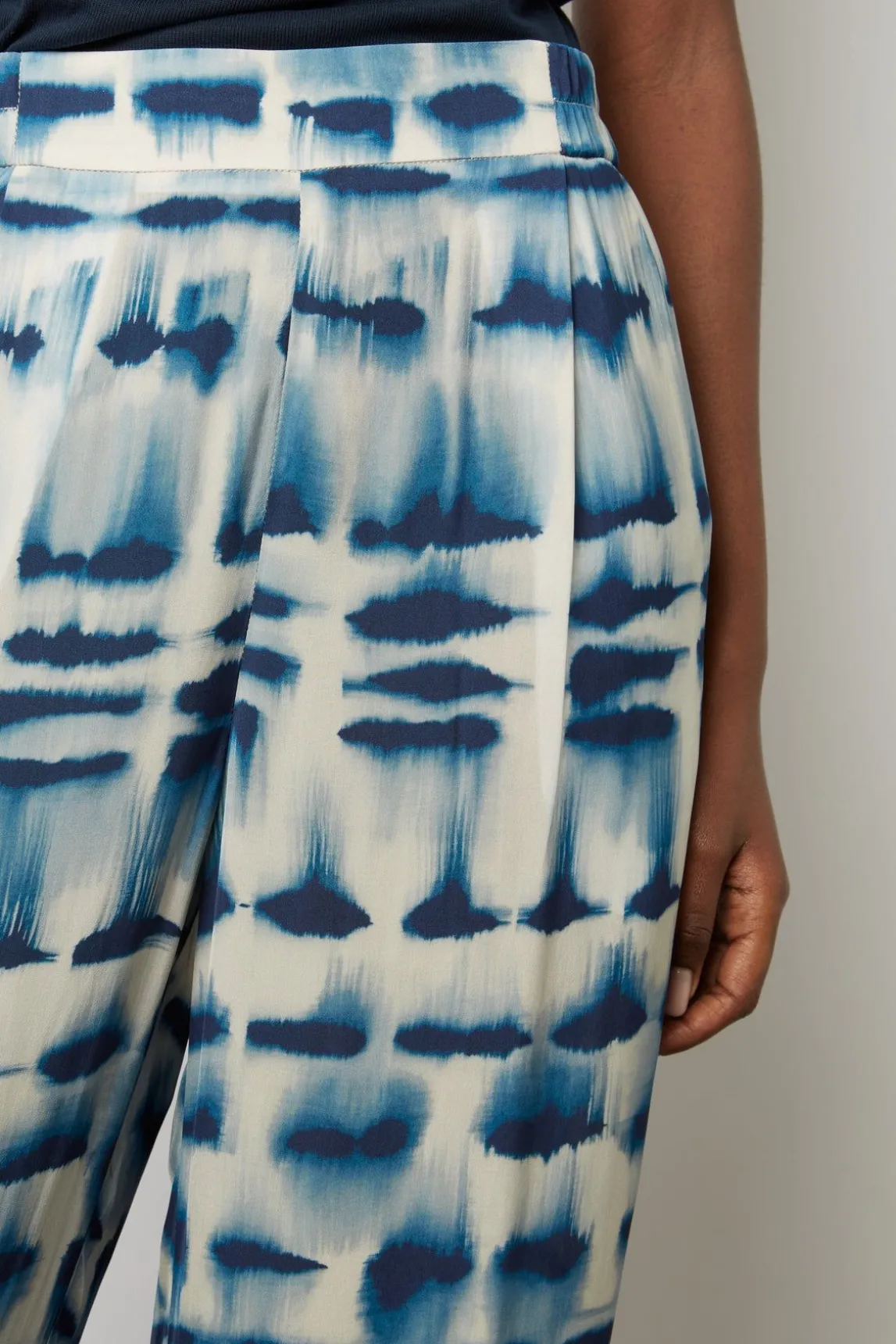 Pantalon Fluide Tie And Dye Encre - Daiana