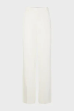 Pantalon Large En Lin Ecru - Cyndelle