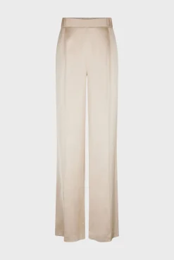 Pantalon Large En Satin Sable - Corine