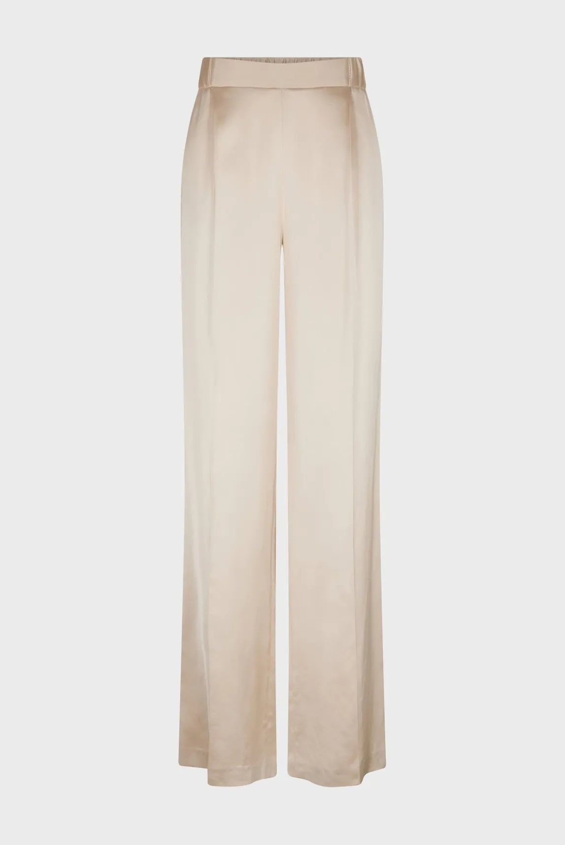 Pantalon Large En Satin Sable - Corine