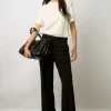 Pantalon Noir Fluide Noir - Cassiopee