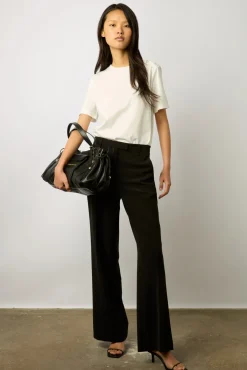 Pantalon Noir Fluide Noir - Cassiopee