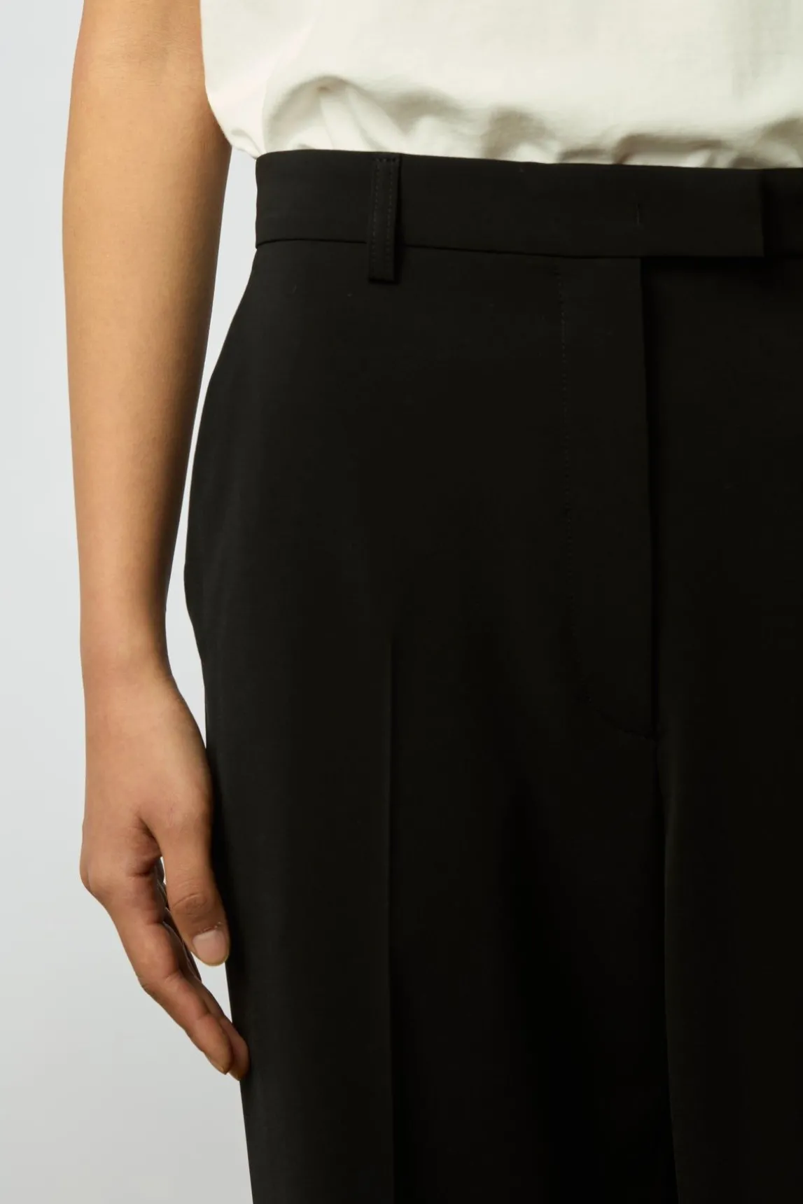 Pantalon Noir Fluide Noir - Cassiopee