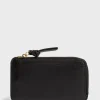 Porte Carte En Cuir Lisse Noir - Cardholder