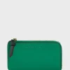 Porte Carte En Cuir Vert - Cardholder