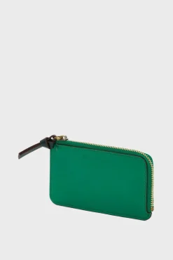 Porte Carte En Cuir Vert - Cardholder