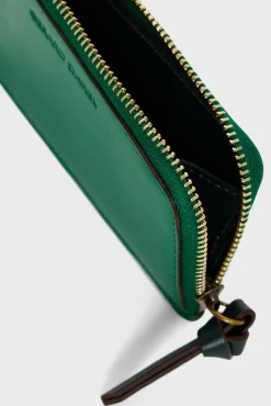 Porte Carte En Cuir Vert - Cardholder